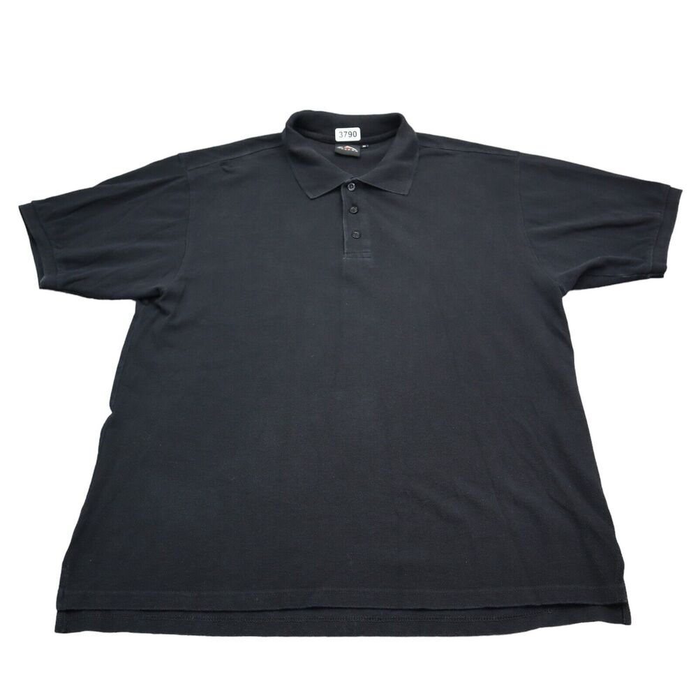 Axcess Shirt Mens XL Extra Large Black Polo Casual Rugby Golf Camp